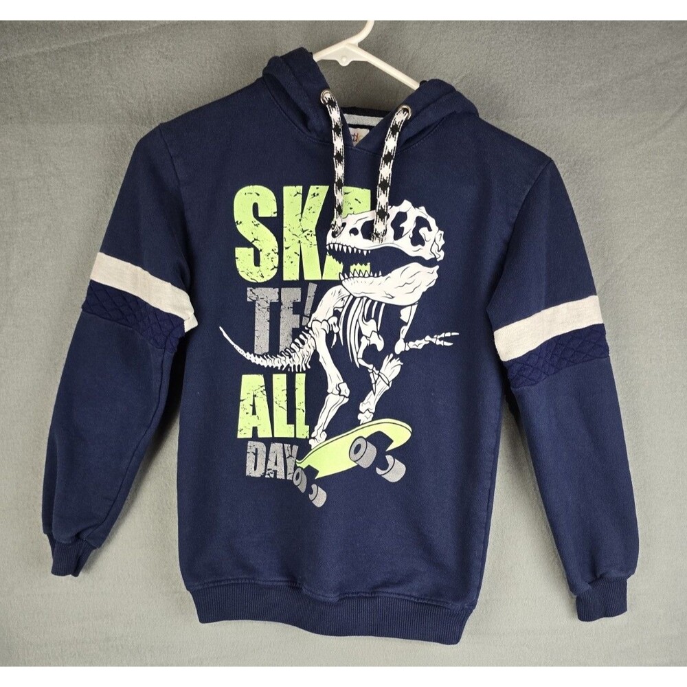 Kiddo Dinosaur Hoodie Sweatshirt Boys Size 10 Graphic Pullover Schoolwear Casual